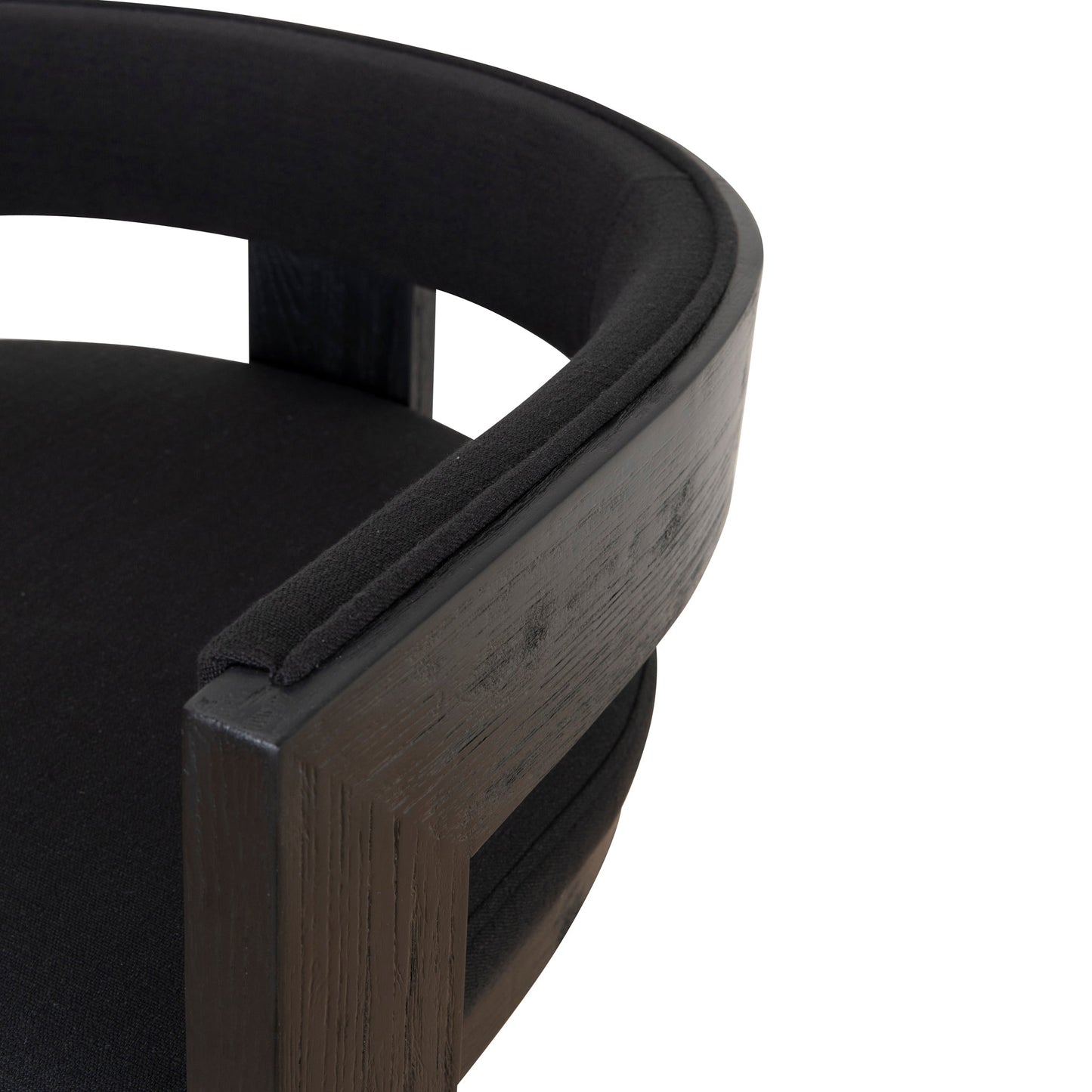 Miles ELM Barstool - Full Black