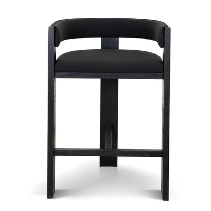 Miles ELM Barstool - Full Black
