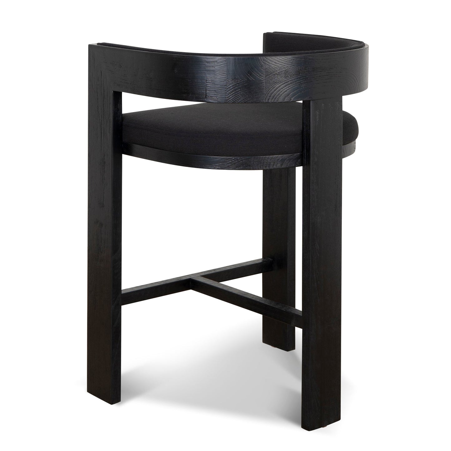Miles ELM Barstool - Full Black