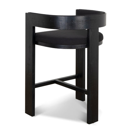 Miles ELM Barstool - Full Black