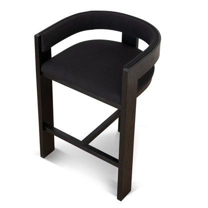 Miles ELM Barstool - Full Black
