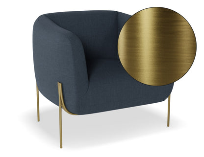 Belle Lounge Chair - Midnight Blue
