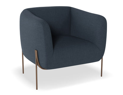 Belle Lounge Chair - Midnight Blue