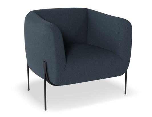 Belle Lounge Chair - Midnight Blue