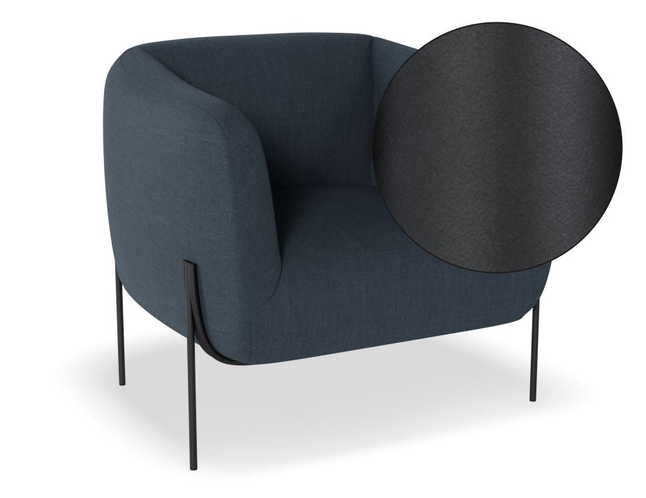 Belle Lounge Chair - Midnight Blue
