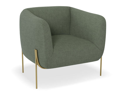 Belle Lounge Chair - Kelp Green