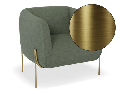 Belle Lounge Chair - Kelp Green