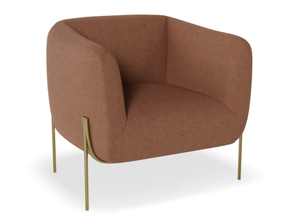 Belle Lounge Chair - Terracotta Rust