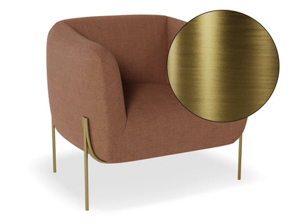 Belle Lounge Chair - Terracotta Rust