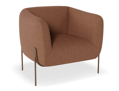 Belle Lounge Chair - Terracotta Rust