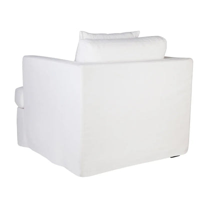 Birkshire Slip Cover Arm Chair - White Linen