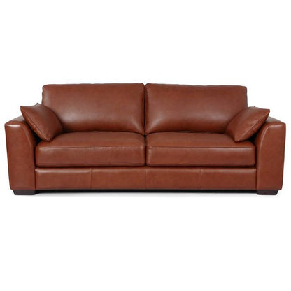 Bremen 3-Seater Leather Sofa - Butterscotch