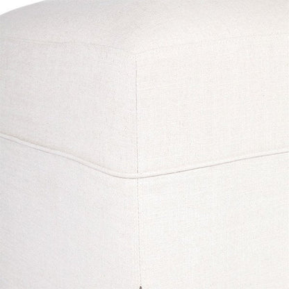 Brighton Slip Cover Bench Ottoman - Natural Linen