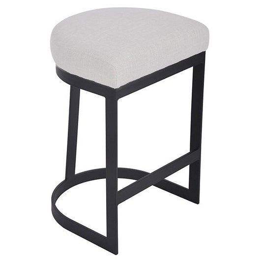 Brooke Black Kitchen Stool - Natural
