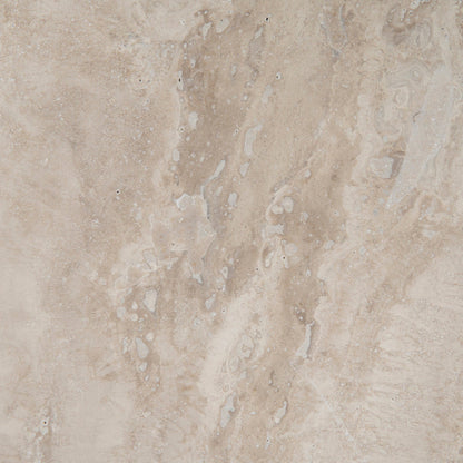 Nested Travertine Coffee Table - White