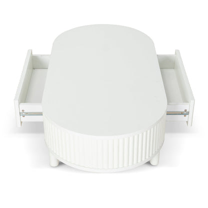 1.2m Coffee Table - Warm White