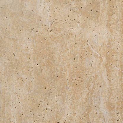 90cm Round Travertine Coffee Table - Natural