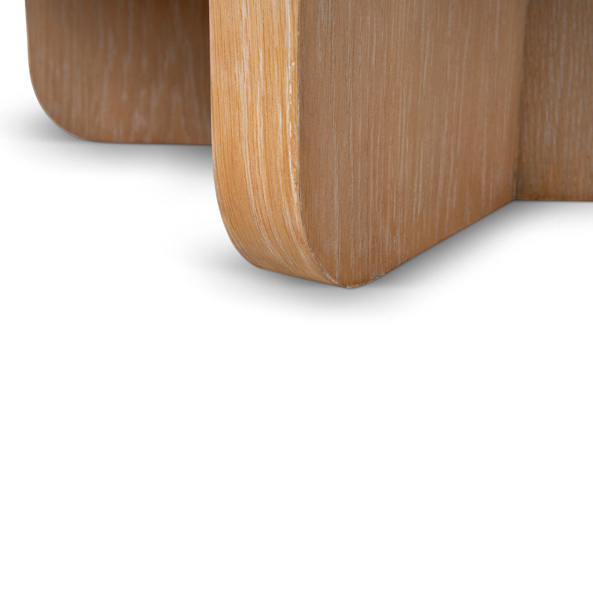 90cm Round Travertine Coffee Table - Natural