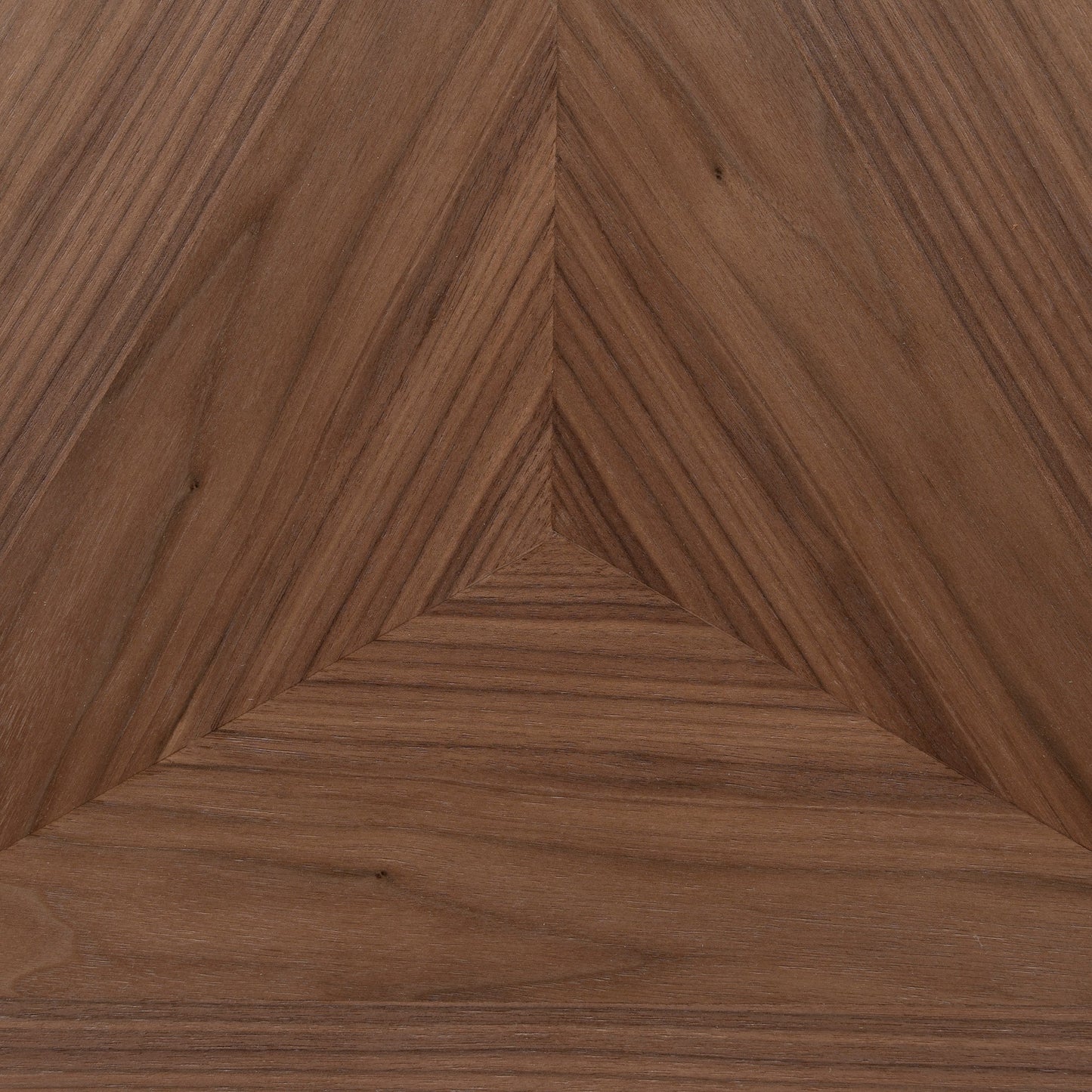 1.1m Wooden Round Coffee Table - Walnut