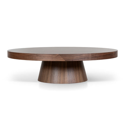 1.1m Round Coffee Table - Walnut