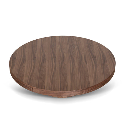 1.1m Round Coffee Table - Walnut