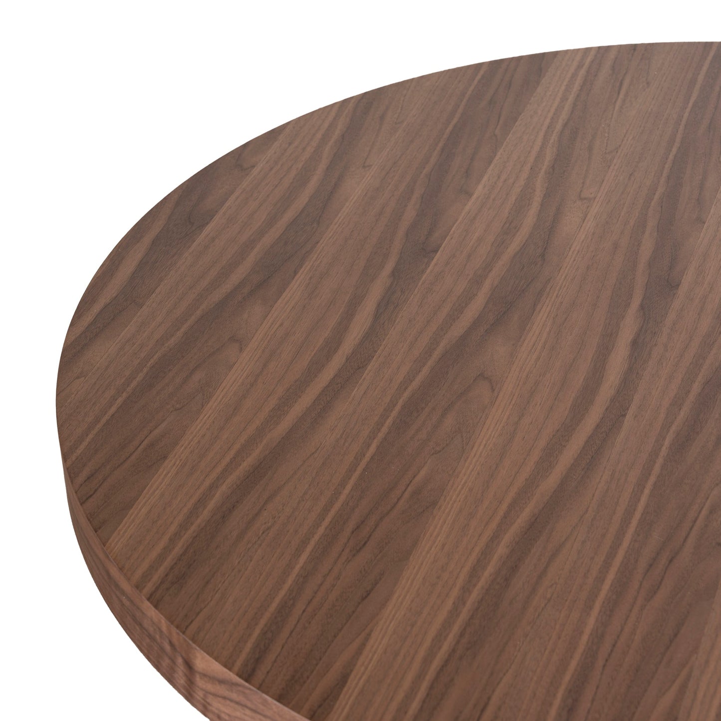 1.1m Round Coffee Table - Walnut