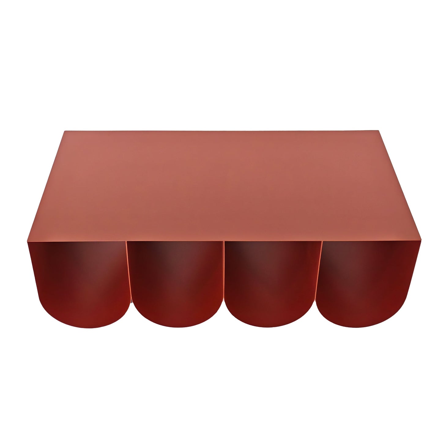 1.1cm Coffee Table - Burgundy Red
