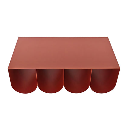 1.1cm Coffee Table - Burgundy Red