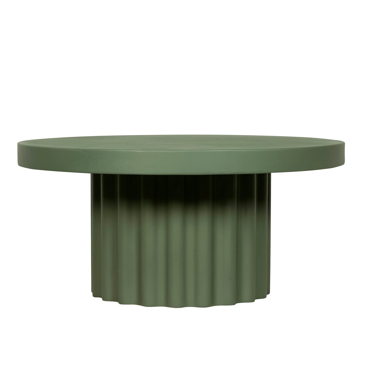 90cm Concrete Coffee Table - Green