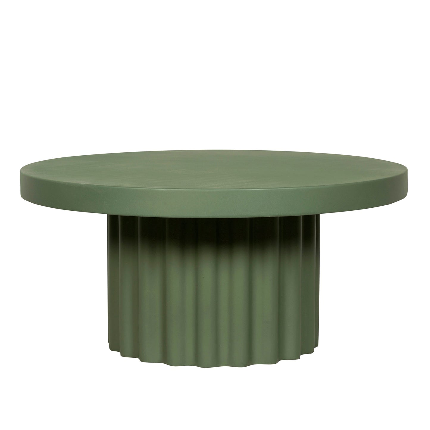 90cm Concrete Coffee Table - Green