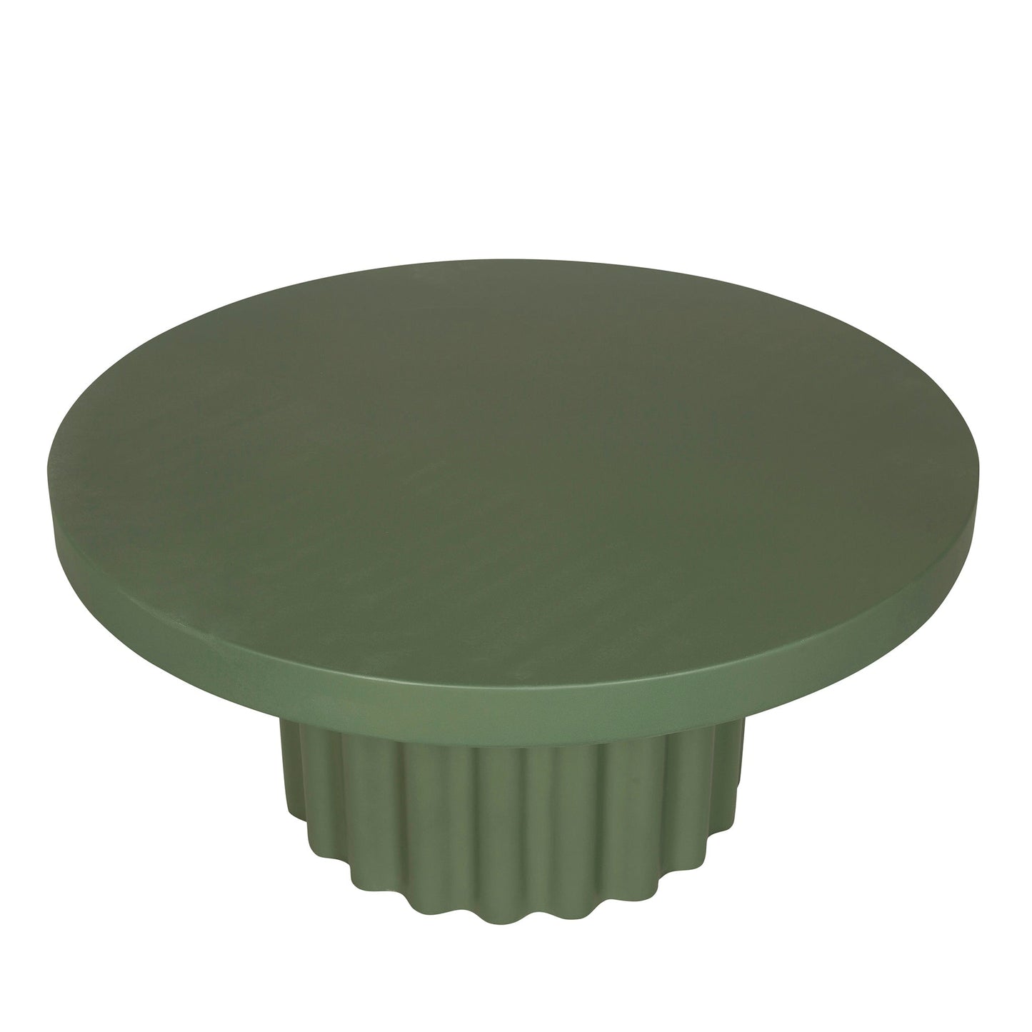 90cm Concrete Coffee Table - Green