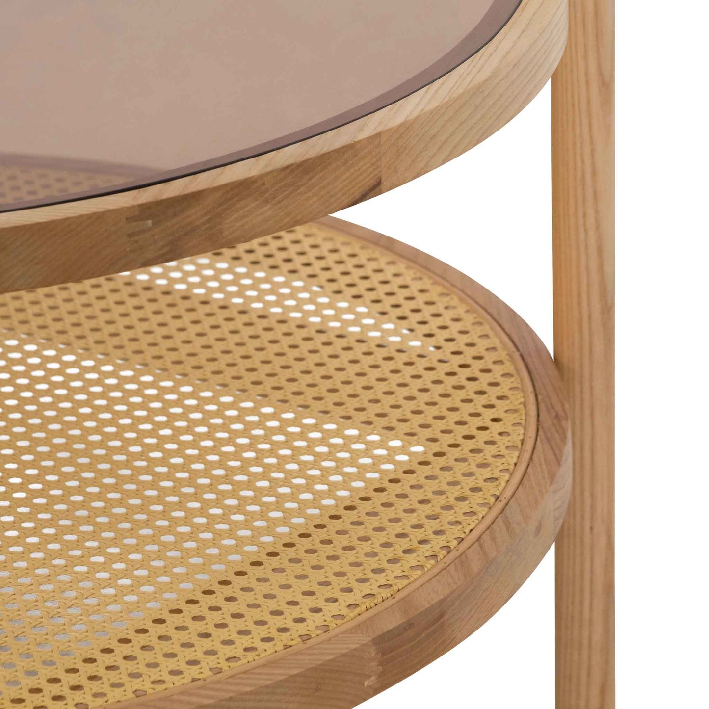 Glass Top Coffee Table - Natural - Last one