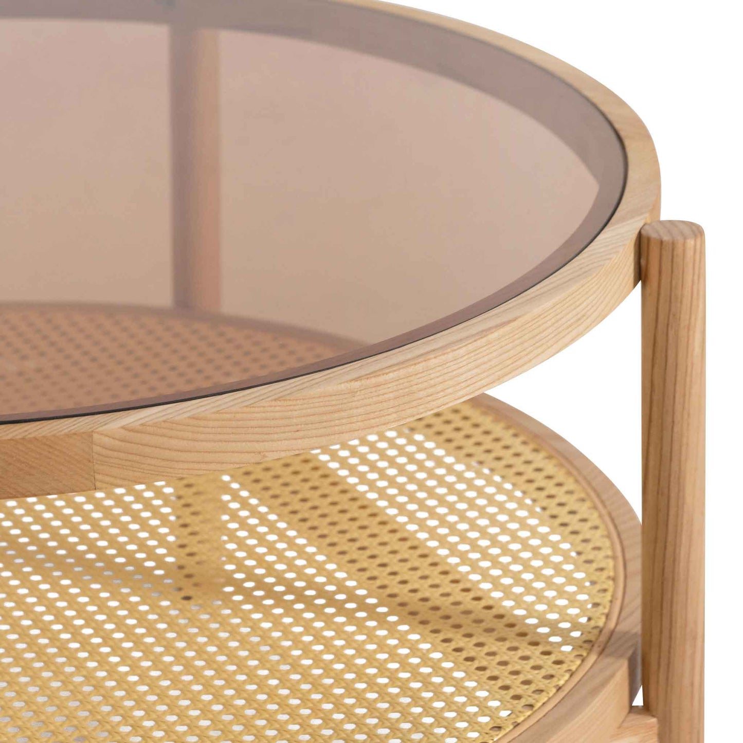 Glass Top Coffee Table - Natural - Last one