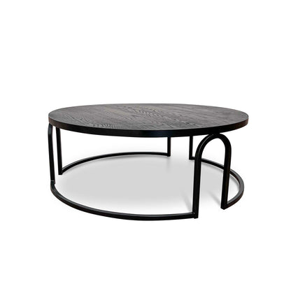 Oak Coffee Table - Full Black