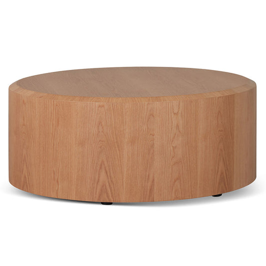 1.2m Round High Plinth - Natural Oak