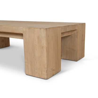 1.3m Elm Coffee Table - Natural
