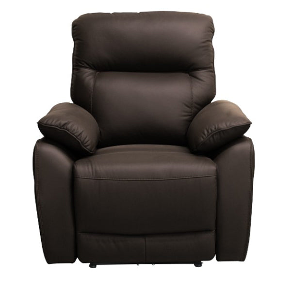 Aspect 3+1+1 Seater Leather Electric Recliner Sofa Set - Chocolate