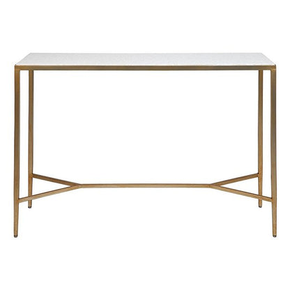 Chloe Stone Console Table - Large Antique Gold