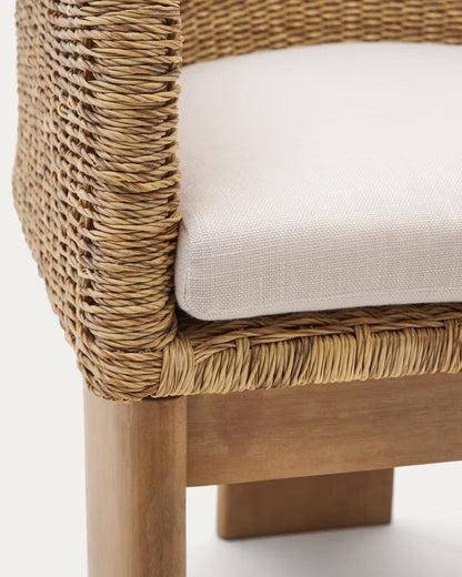 Chori Rattan Outdoor Dining Chair - Natural