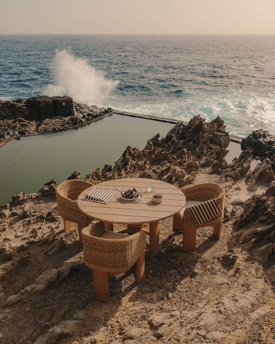Chori Rattan Outdoor Dining Chair - Natural
