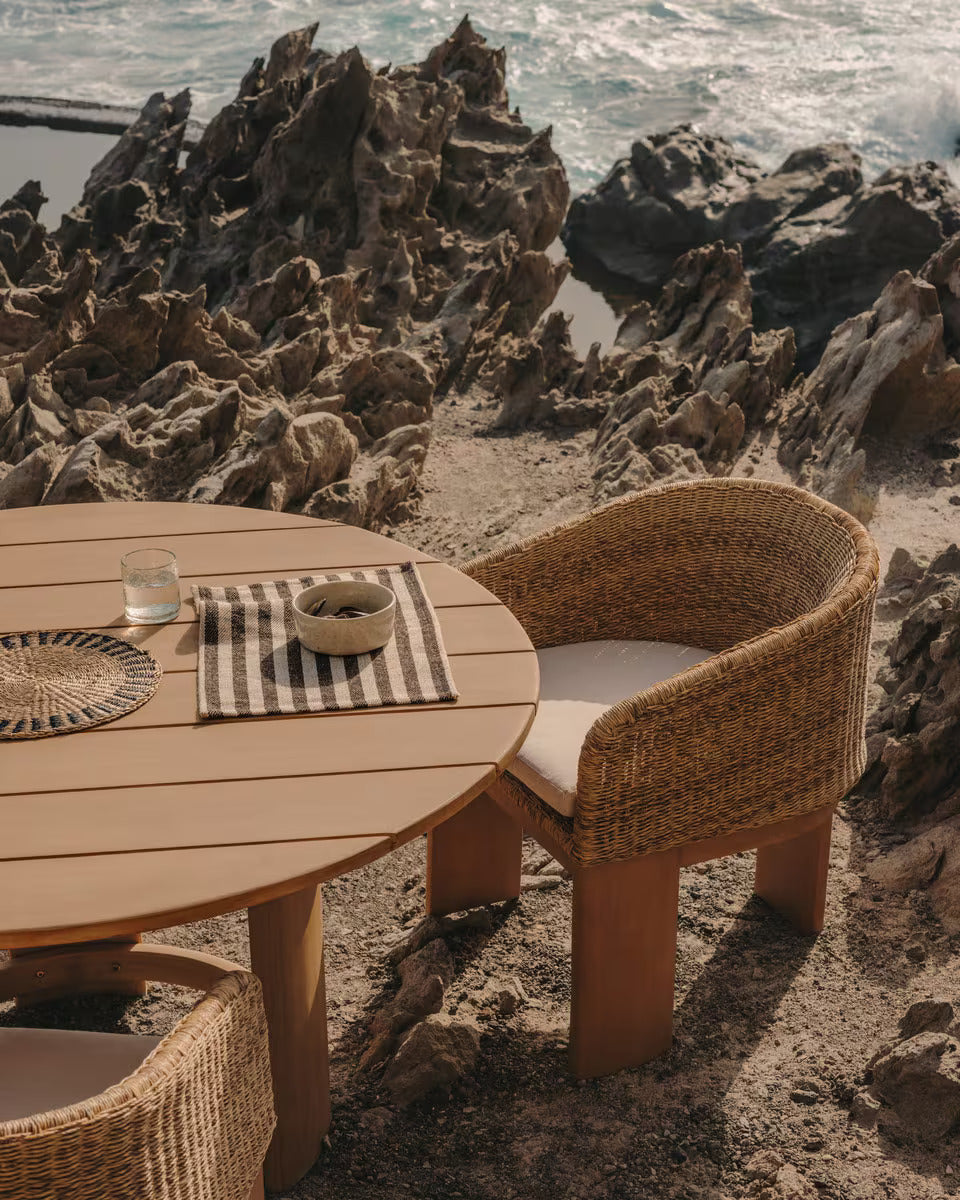 Chori Rattan Outdoor Dining Chair - Natural