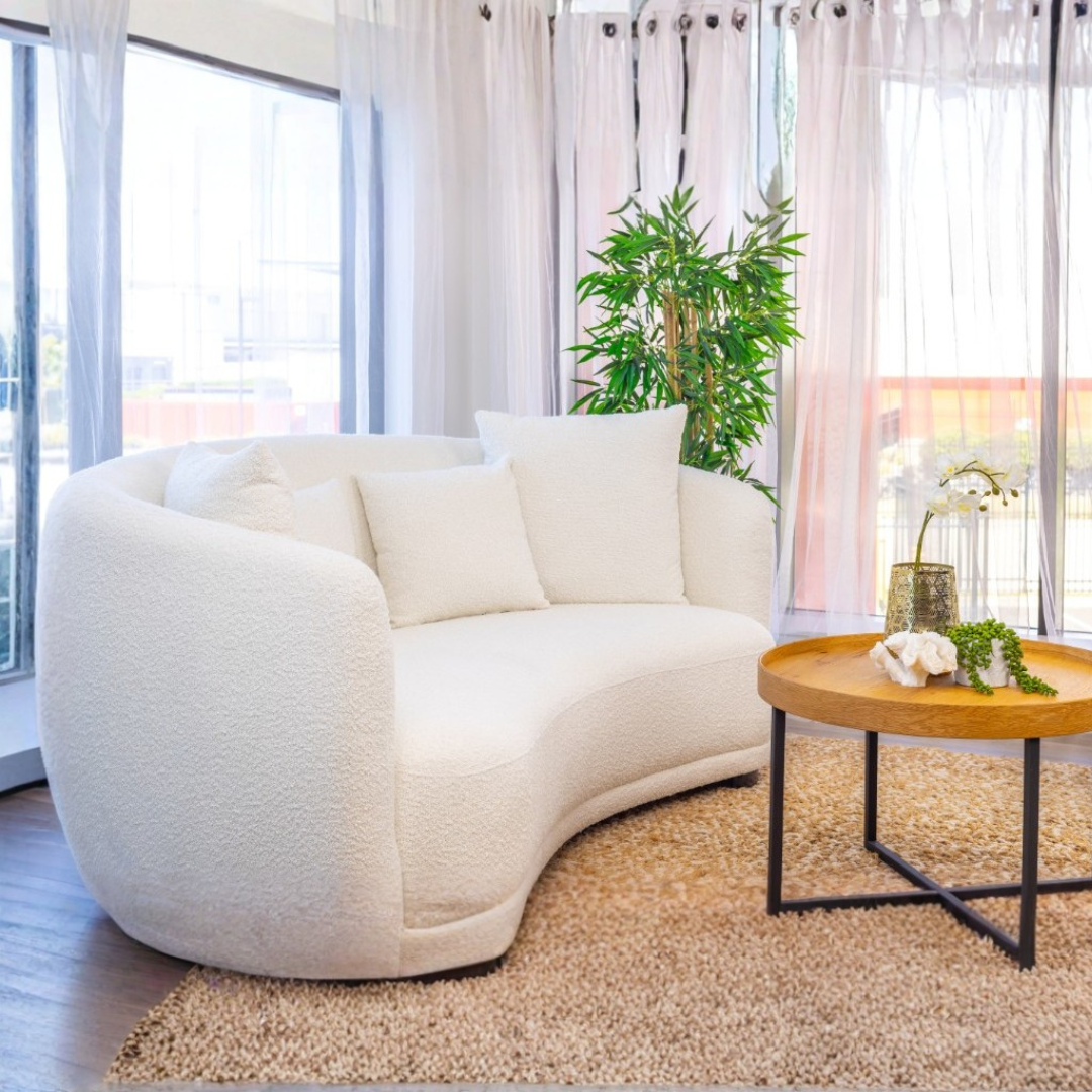 Annika Boucle Fabric Sofa