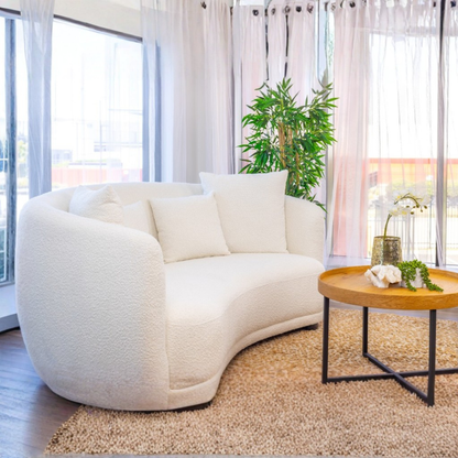 Annika Boucle Fabric Sofa