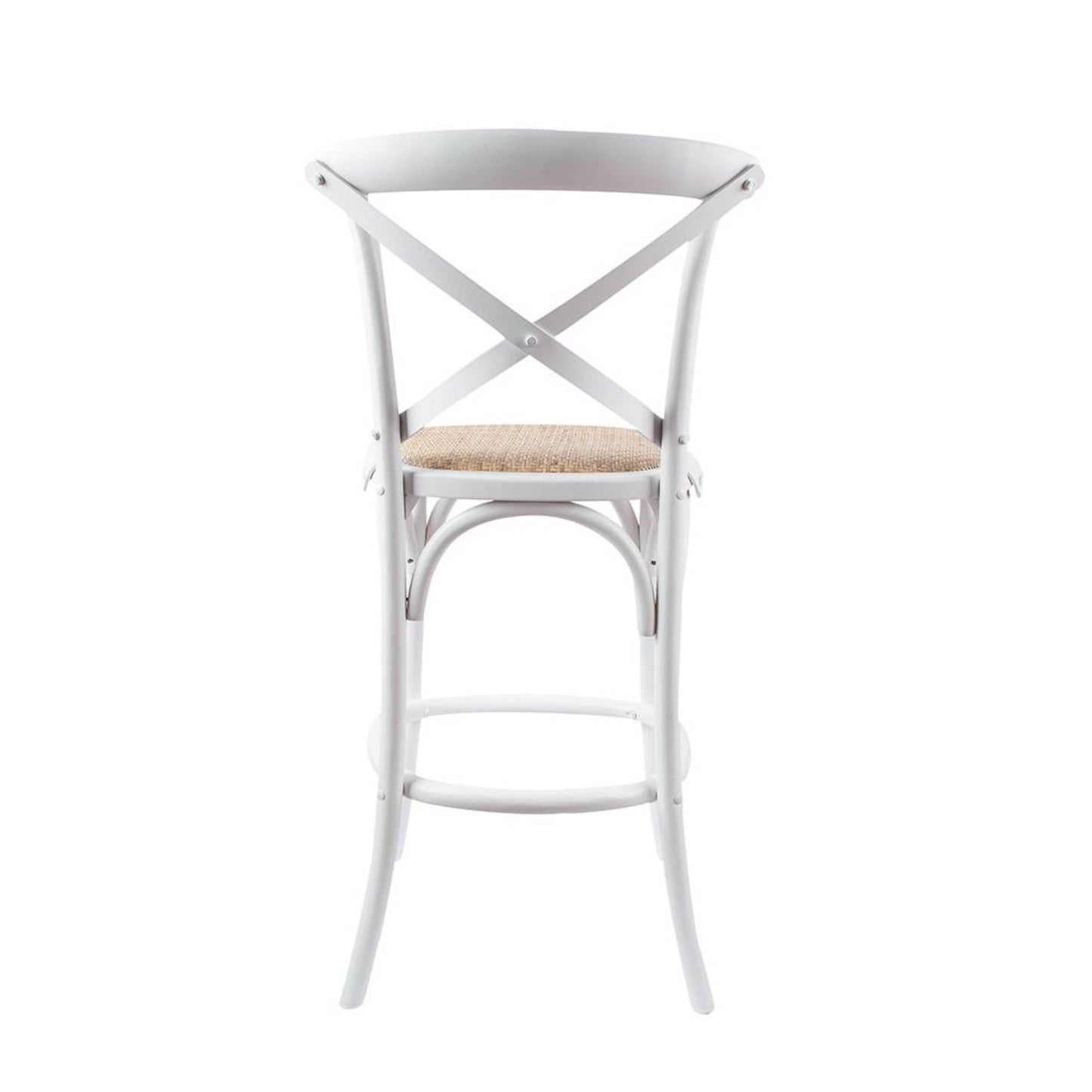 Victoria Noir Cross Back Bar Stool