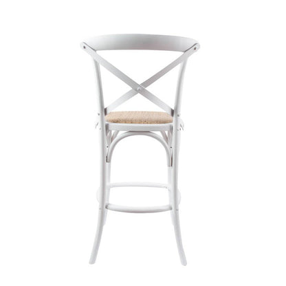 Victoria Noir Cross Back Bar Stool