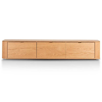 Curve 2.4 TV Entertainment Unit - Natural Oak