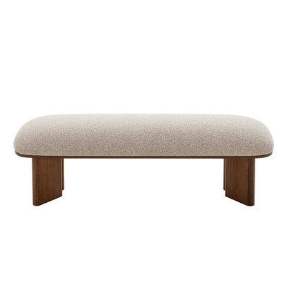 Walnut Bench - Clay Grey