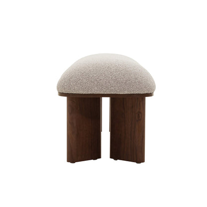 Walnut Bench - Clay Grey