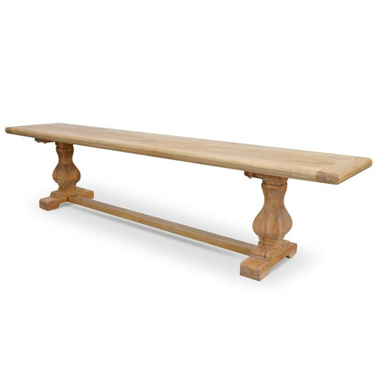 Titan 2m Reclaimed ELM Wood Bench - Natural