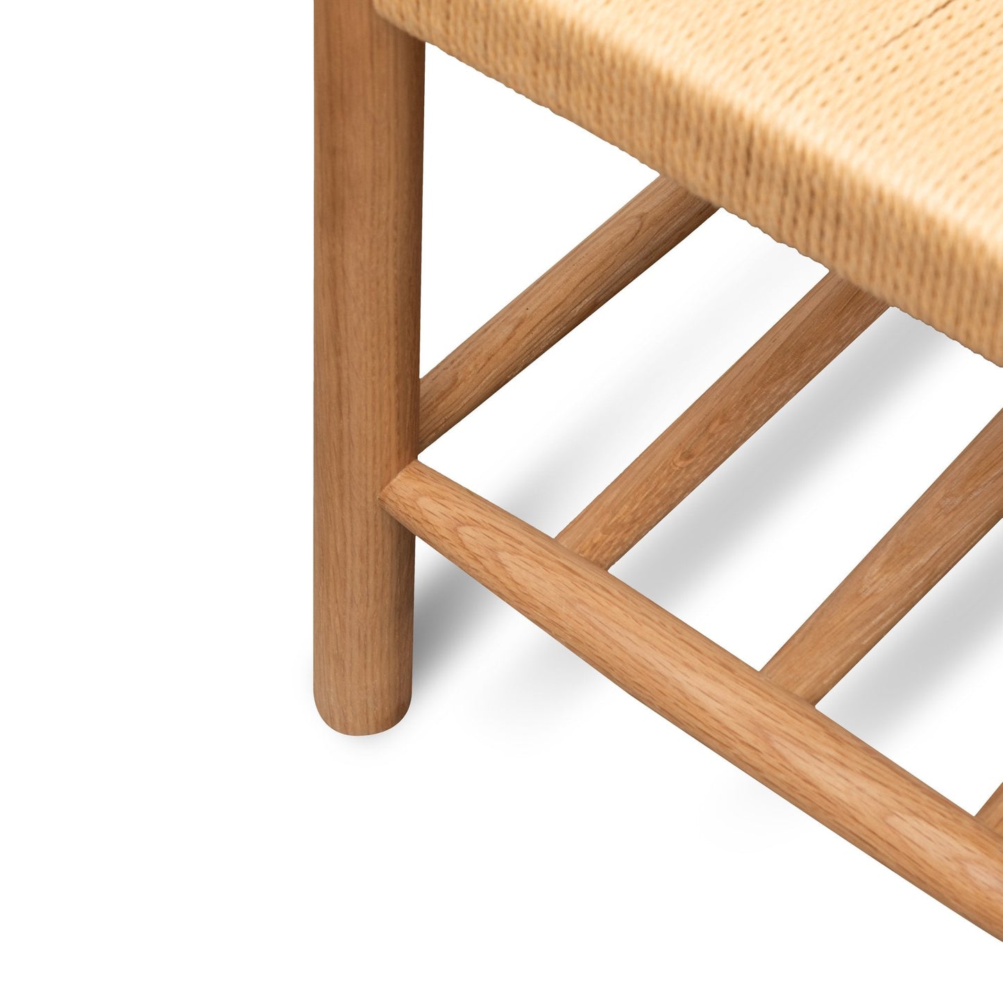 Erika 110cm Oak Bench - Natural Seat